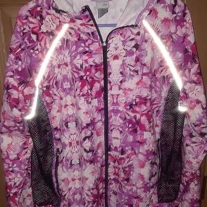 Cute floral print Champion lightweight jacket
